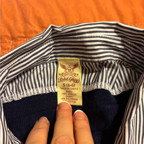 Faded Glory Sweaters - NWT Faded Glory Trio of Navy, Pink and Maroon Sweaters W/Attached Collar/Tails